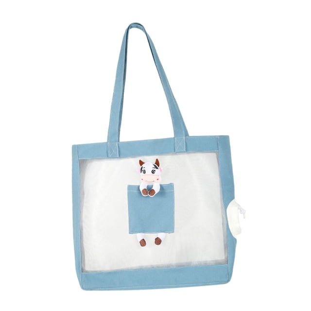 Bolsa de hombro perfecl portamascotas para perro gato cómoda resistente al desgaste azul
