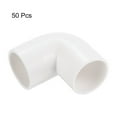 thumbnail image 3 of Conduit Coupler 90 Degree Elbow Pipe Fittings 16 mm White Change Direction for DIY Electrical Conduit Pack of 50, 3 of 5