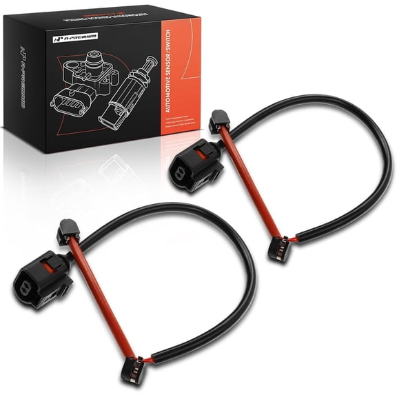 A-Premium Disc Brake Pad Wear Sensors Compatible with Porsche Cayenne 2011-2018 Panamera 2010-2016 Front Driver and Passenger Side 2-PC Set