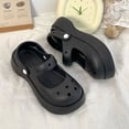thumbnail image 2 of Mo Dou-Sandalias de EVA para mujer, zapatos Mary Jane para niña, zapatillas de moda para exteriores, zapatillas antideslizantes para el hogar, Chanclas de playa frescas QYM unisex, 2 of 2