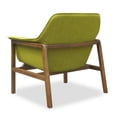 thumbnail image 5 of Manhattan Comfort Miller Fabric Accent Chair in Green/Walnut (Set of 2), 5 of 5