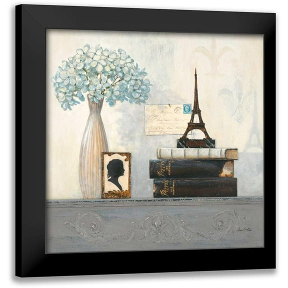 Fisk, Arnie 12x12 Black Modern Framed Museum Art Print Titled - Paris Memento