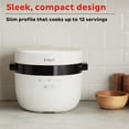 thumbnail image 4 of Instant Pot 20-Cup Grain and Rice Cooker with CarbReduce™ Technology, 9-in-1 Functions, White and Brown rice, Mixed Grains, Quinoa, Slow-Cooked Dishes, Keep warm up to 10 hours, 4 of 10