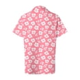 thumbnail image 7 of felwors Women Hawaiian Shirt Tropical Summer Beach Hawaii Shirts Floral Tropic Short Sleeve Button Up Top Blouses Aloha Luau Outfit (Light Pink, S), 7 of 7