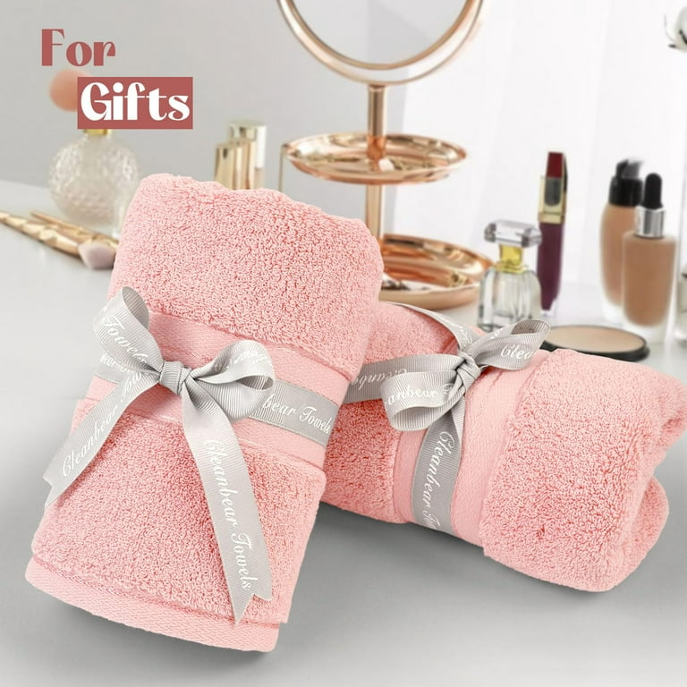 Holzlrgus Quartz Pink Hand Towels - Soft, Fluffy Bathroom