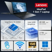 Lenovo IdeaPad 1i Laptop, 15.6 FHD Touchscreen, Intel Core i5-1235U, 16GB RAM, 512GB SSD, Win 11