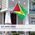 thumbnail image 5 of ANLEY Fly Breeze 3x5 Foot Guyana Flag The Golden Arrowhead - Vivid Color and UV Fade Resistant - Canvas Header and Double Stitched - Guyanese Flags Polyester with Brass Grommets 3 X 5 Ft, 5 of 7