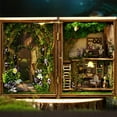 thumbnail image 4 of Wooden DIY Miniature House Kit with Color Manual for Home Decoration and Bookshelf Display, 4 of 6
