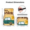thumbnail image 5 of Zufioo Happy Thanksgiving Day Print Car Floor Mats Four-piece Set, Car Interior Accessories - Corrosion-resistant, Non-Slip, Suitable for Cars, Trucks, Vans, 5 of 7