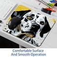 thumbnail image 6 of Spotted Dog Gaming Mousepad Mouse Mat Desk Mat - Square, 8.3x9.8 Inch, Non-Slip Rubber Bottom, Printed, Suitable for Office and Gaming, 6 of 6