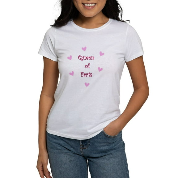 CafePress - Queen Of Hearts Queen Of Farts Women's T Shirt - Women's Classic T-Shirt