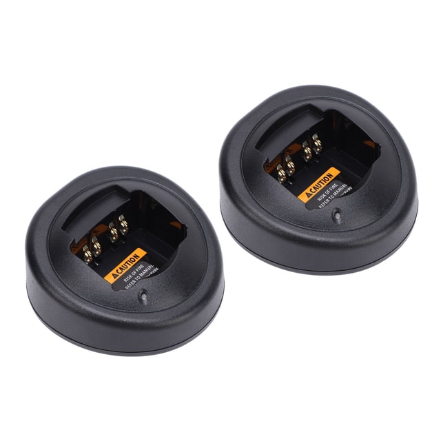 2PCS Two Way Radio Battery Charger with LED Indicators, Overcharge Protecting for GP328 GP388 HT750 HT1250, MTX950 PRO5350, Radio Battery Charging Dock