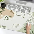 thumbnail image 2 of Green Abstract Plants Mouse Pad 35.4 X 15.7 Inch XXL Boho Design Print Full Desktop Mousepad Extended Large Non-Slip Rubber Base Keyboard Mat with Stitched Edges for Gaming Office Desk Accessories, 2 of 6