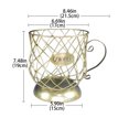 thumbnail image 3 of XMMSWDLA Cup Holder Coffee Pod Holders for 40 cups Storage Organizer Coffee Bar Accessories for Counter - gold, 3 of 8