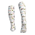 thumbnail image 4 of Compression Socks for Women and Men - happy new year Raccoon Compression Socks Circulation for Workout, 4 of 8