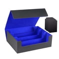 thumbnail image 2 of Caja para mazo de cartas CUTICAT con capacidad para 1800 cartas organizador de almacenamiento Azul negro, 2 of 8