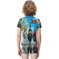 thumbnail image 3 of Ninjago Boys 2-Piece Swimsuit Set, Short Sleeve Rash Guard & Swim Trunks, 3 of 7