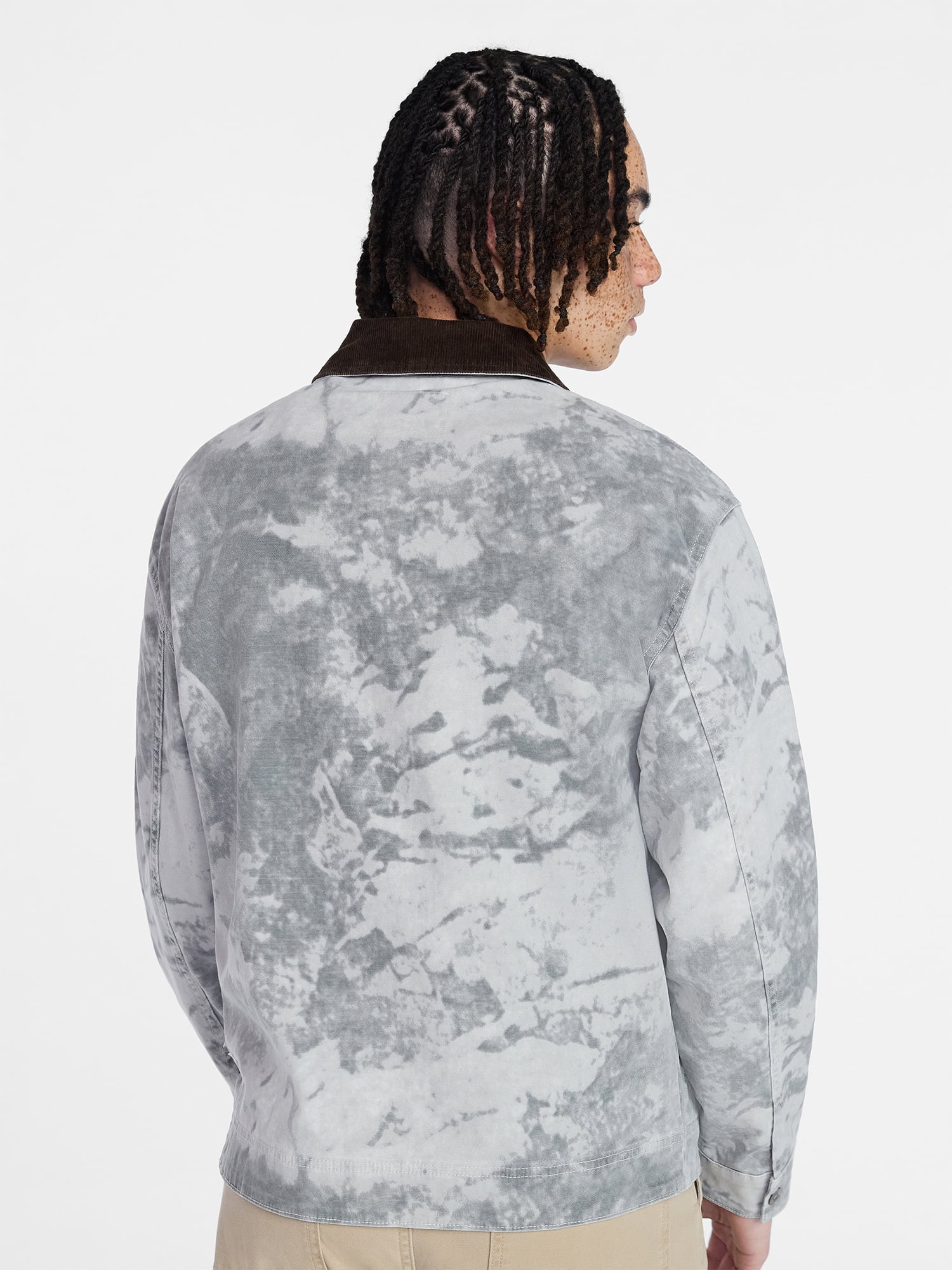 No Boundaries Full Zip Work Jacket with Long Sleeves, Men's XS-5XL