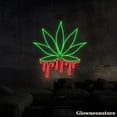 thumbnail image 3 of Glowneon Green Leaf Neon Sign, Plant Leaf Led Sign, Bar Club Pub Wall Decor, Bar Neon Sign, 3 of 5