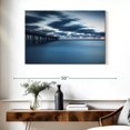 thumbnail image 3 of Elephant Stock Virginia Beach Wall Art - Horizontal Canvas Wall Art - Living Room Wall Decor - Places Canvas - Purple And Gray Decor - 39" x 26", 3 of 8