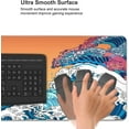 thumbnail image 5 of Vintage Japanese Ocean Wave Sunrise Gaming Mouse Pad XL, Extended Large Mouse Mat Desk Pad, Stitched Edges Mousepad, Long Mice Pad, 31.5 X 11.8 Inch, 5 of 6