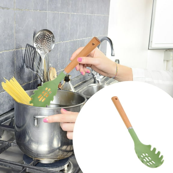 Masteelf Pasta Fork Pasta Spoon Spaghetti Server Spaghetti Spoon Server Silicone Tool