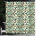 thumbnail image 3 of Ambesonne Abstract Shower Curtain, Polka Dots Hipster Fun Art, 69"Wx70"L, Seafoam Peach, 3 of 4