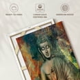 thumbnail image 6 of Elephant Stock Sitting Buddha In Colors Wall Art - Vertical Canvas Wall Art - Living Room Wall Decor - People Canvas - Gray And Orange Decor - 32" x 48", 6 of 8