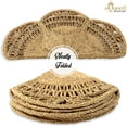 thumbnail image 6 of Boho Large Area Rug 4 ft Round Seagrass Handwoven Natural Fiber Rug for Living Room Bedroom Kitchen Soft Woven Rug Home Decor, 6 of 7