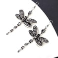 thumbnail image 3 of Heliisoer Retro Multicolor Diamond Tassel Insect Earrings Female Long Ear Jewelry, 3 of 4