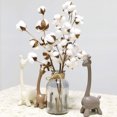 thumbnail image 4 of Pklyzj 2 Bunches 20 Cotton Picks Cotton Stalks Faux Flower Arrangements Wedding Bouquets Home Decoration Wedding Decor Farmhouse Style Artificial Flower Fake Wooden White Dried Flowers, 4 of 7