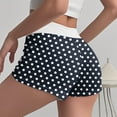 thumbnail image 5 of MeetoTime Pyjama pour Femmes Été Imprimé Taille Élastique Bouton Taille Haute Pyjama Ajusté Shorts, 5 of 5