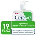 thumbnail image 2 of CeraVe Hydrating Cream-to-Foam Cleanser | Makeup Remover and Face Wash With Hyaluronic Acid | Fragrance Free | 19 Ounce, 2 of 3