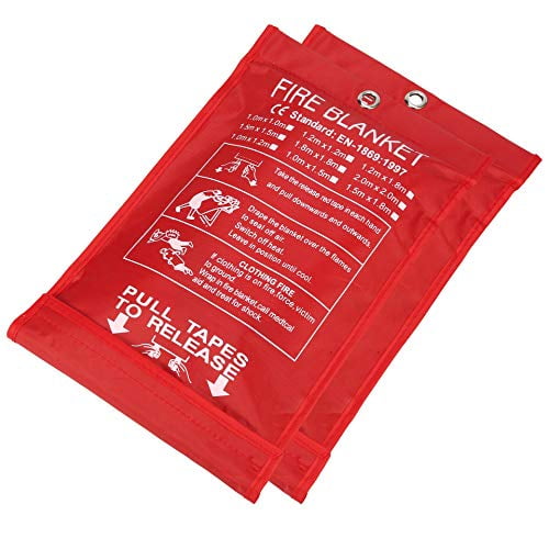 2 Pack, Fire Blanket Kitchen, Fire Blanket Fire Suppression Blanket