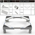 thumbnail image 4 of Support de Machine à Laver, Piédestal de Réfrigérateur pour Machine à Laver, Longueur Réglable, Charge 300Kg Anti-Vibration Anti-Bruit, 4 of 8