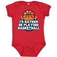 thumbnail image 3 of Inktastic I'd Rather Be Playing Basketball Boys or Girls Baby Bodysuit, 3 of 5