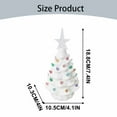 Hlandsky Ceramic Christmas Tree, PreLit Tabletop Christmas Tree with