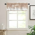 thumbnail image 7 of Vintage Christmas Wood Grain Kitchen Curtains and Valances Set, Xmas Elk Tree Snowflake Rod Pocket Window Valance 18 Inch Window Curtain Panels for Living Room Bedroom Laundry, 27.5x24in, 3 Pieces, 7 of 7