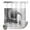 Charcoal Grey, Slate, Cloud White, variant on No Hook Shower Curtain, Grey Dinosaur Koala Shower Curtains for Bathroom with See Through Top Window, Vintage Abstract Animals Waterproof & Washable Bath Curtain Stand Up Stall 36"x72"