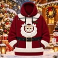 thumbnail image 2 of Christmas Pet Pouch Hoodies Cute Oversized Kitten Puppy Carrier Hood with Big Pocket Womens Mens Christmas Clothing, 2 of 5