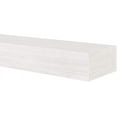 thumbnail image 5 of 48" Non-Combustible Whitewash Fiberglass and Cement Aggregate Mantel Shelf, 5 of 6