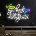 thumbnail image 2 of Glowneon You Had Me At Margarita Neon Sign, Margarita Bar Led Light, 2 of 5