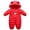Red, variant on Baby Clothes Cute Infant Toddler Snowsuit Warm Newborn Boy Girl Winter Coats Hooded Zip Jumpsuit 0-12 Months