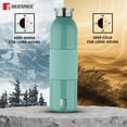 thumbnail image 2 of Marine Green Thermo Steel Bottle Or Flask 540ml | Hot & Cold, Vacuum Insulated - For Water, Coffee, Tea, Soup, Juice - Use In Office, Commute, Sports, Travel - Screw On Top Lid | Rust & Leak Proof, 2 of 4