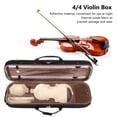 thumbnail image 3 of 4/4 Violin Box, Reflective Exterior Violin Storage Box Built in Hygrometer Wear Resistance Portable Handle  for Musical Instrument Protection, 3 of 7