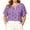 Purple, variant on Plus Size Fashion Tops for Women Loose Short Sleeve Keyhole Neck Blouses Casual Trendy Hearts Print Shirts
