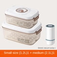 thumbnail image 2 of Sellador Al Vacío Automático Inteligente con Sellado Al Vacío, Juego de Recipientes para Almacenamiento de Alimentos, Tarro Sellado con Caja Mantenimiento Fresco Al Vacío 1,2L/2,1L, 2 of 5
