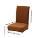 thumbnail image 3 of Fundas De Silla De Poliéster Fundas elásticas para sillas de comedor de un solo pack, protector de mesa y silla de forro polar engrosado en marrón 14,96-17,72" JASKFLY, 3 of 9