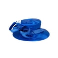 thumbnail image 3 of Chic Headwear Satin Braid Hat w/ Loop Stone Bow - Royal, 3 of 4
