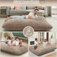 thumbnail image 2 of Congermom 4 in 1 Convertible Bean Bag Chair,Giant Bean Bag Chair with Machine Washable Cover, Folding Bean Bag Bed for Adults KHAKI, 2 of 8